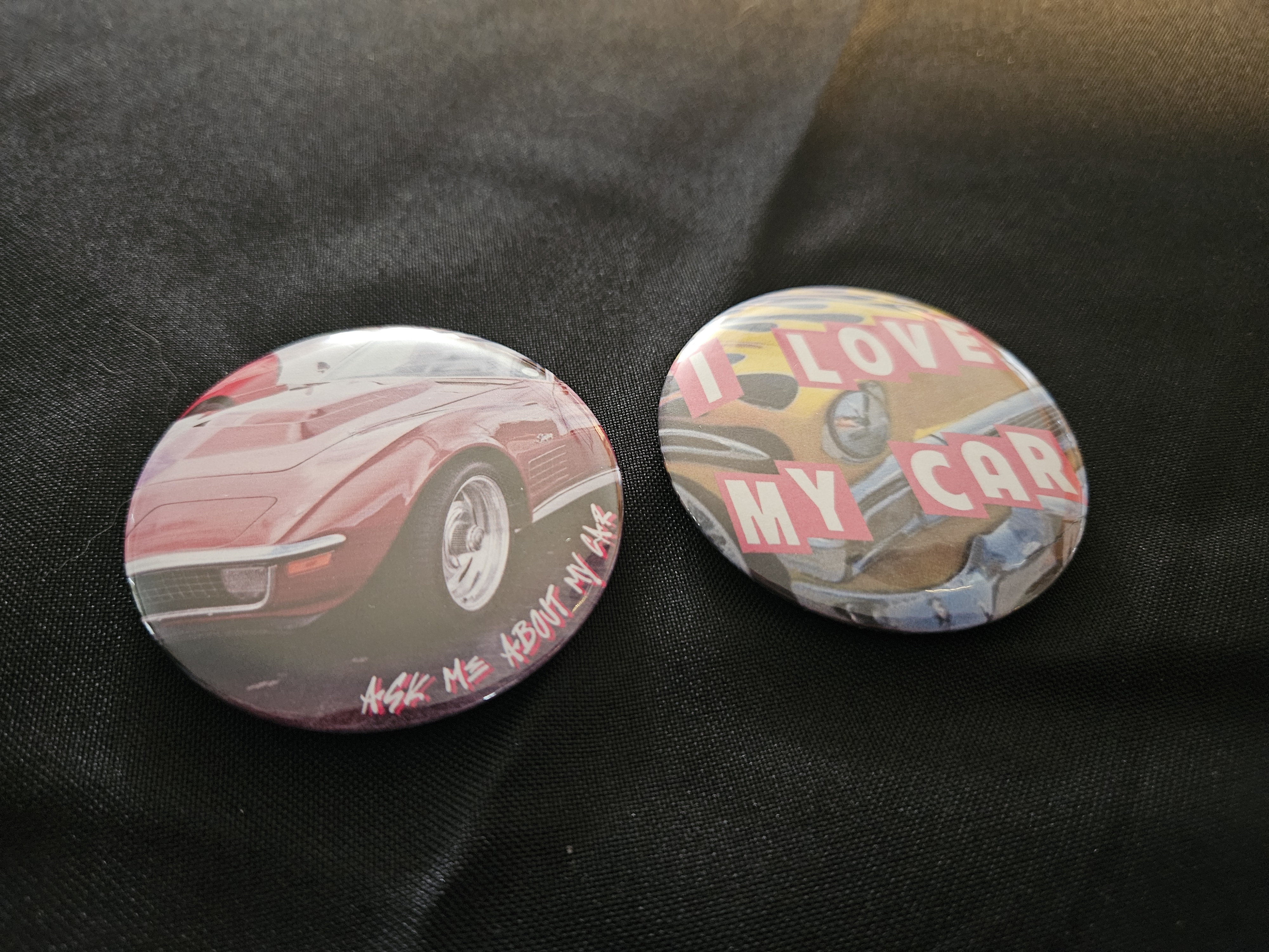 Floral Button Collection — buttons with 3D-printed borders and ribbon accents